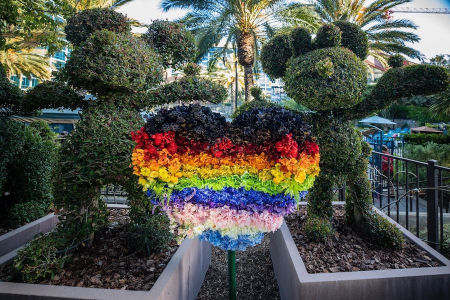 Pride Flag Floral at Disneyland Hotel