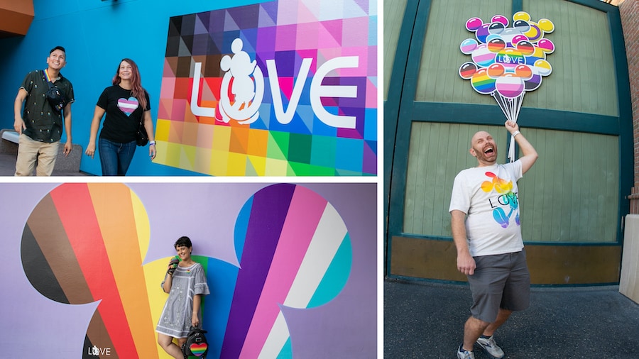 Collage of Pride-themed Walls at Walt Disney World Resort