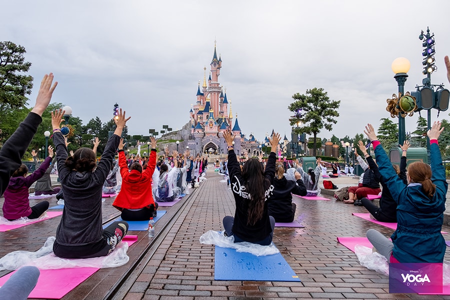 Yoga Day - Cast members at Disneyland Paris celebrate International Yoga Day