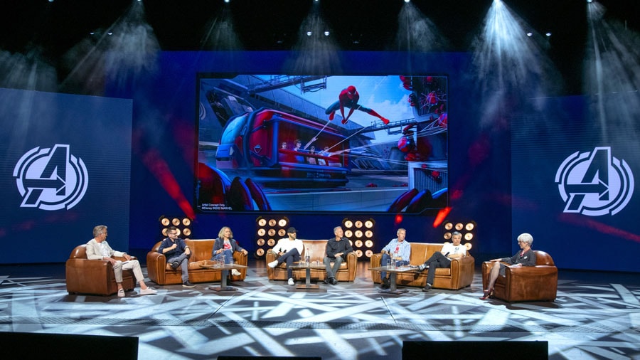 Walt Disney Imagineering panel along with Marvel Studios Vice-President of Franchise, Creative and Marketing, Dave Bushore.