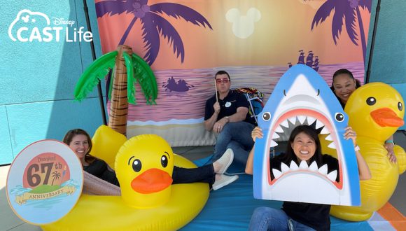 Disney Cast Life - Cast members backstage celebrating the 67th anniversary