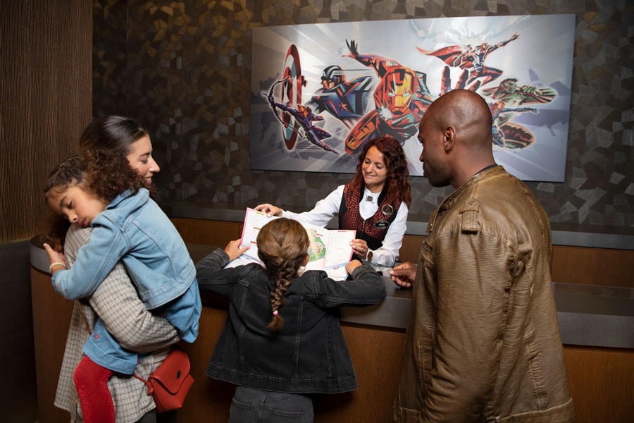 Lobby at Disney Hotel New York- The Art of Marvel
