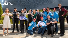 Disneyland Paris Avengers Campus Personnel with Brie Larson