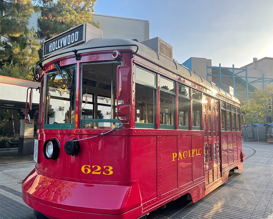 The Red Car Trolley at Disney California Adventure park