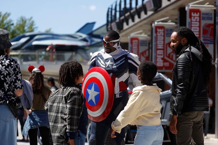 Captain America with Guests