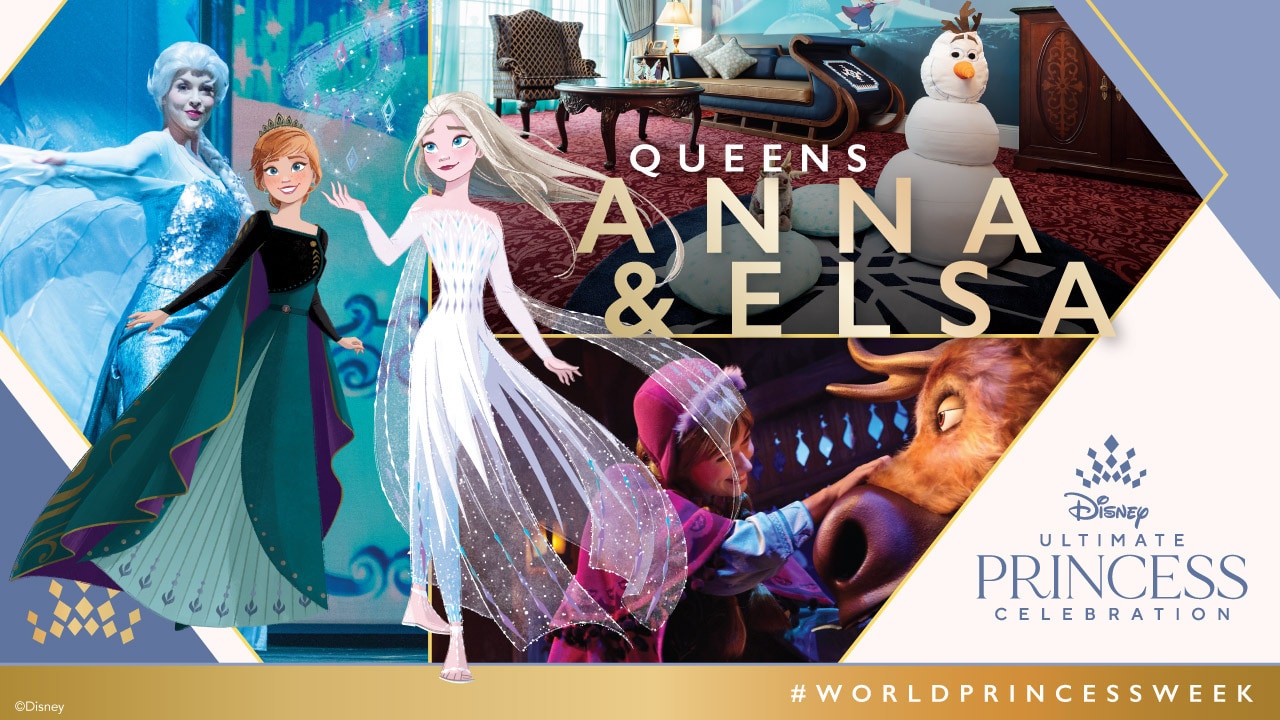 Vuil fantoom Netelig Celebrating Queens Anna and Elsa for World Princess Week | Disney Parks Blog