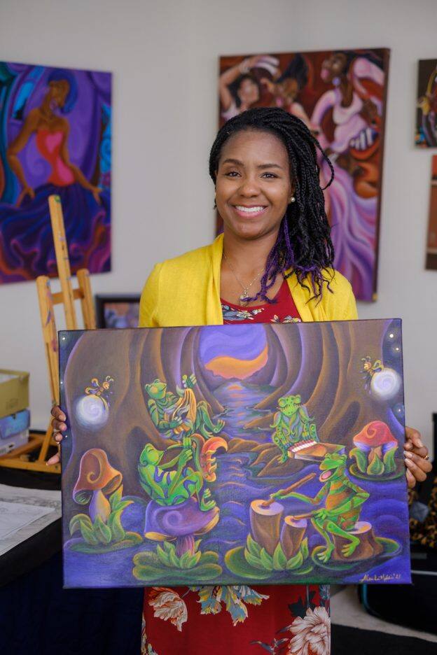 New Look at Artwork That Inspired Tiana's Bayou Adventure Attraction