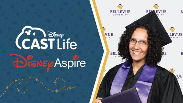 Noha in graduation cap and gown | Disney Cast Life | Disney Aspire