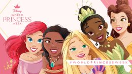 Collection of Disney Princess gathered together to celebrate World Princes Week