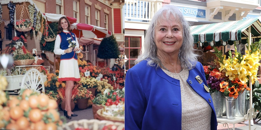 Debby Dane Browne then and now at Disneyland Main Street U.S.A.