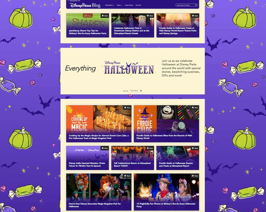 Disney Parks Blog Halloween Topics Page