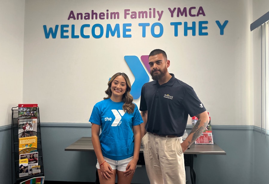 Karissa and Jose at the Anaheim Family YMCA