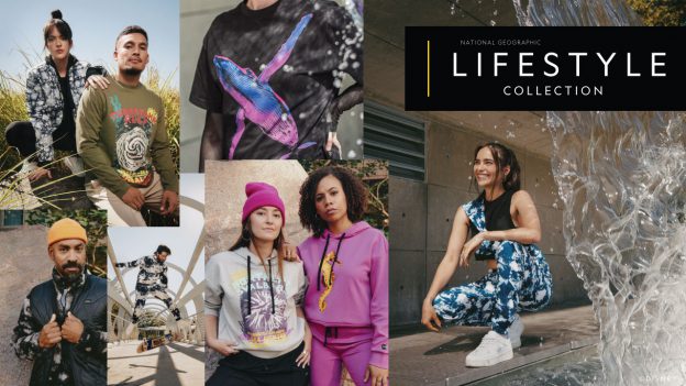 Collage of Nat Geo’s New Lifestyle Apparel Collection