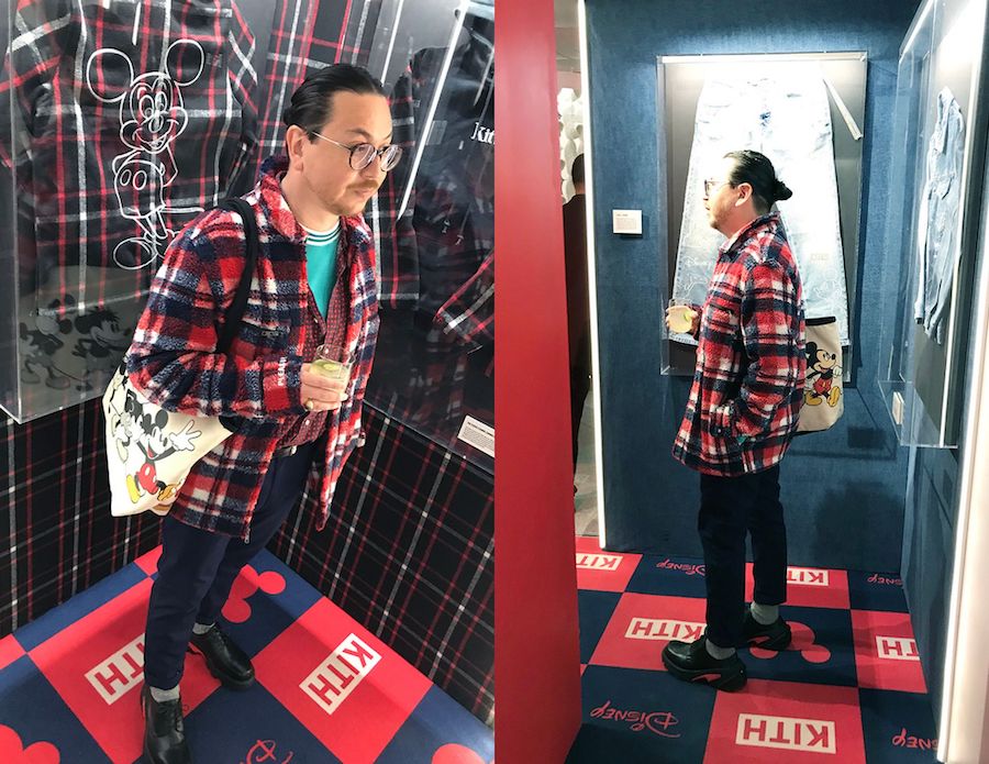 Javier Garcia, Senior Manager of Product Design at Consumer Products, Games and Publishing, with the 2019 Disney x Kith collaboration