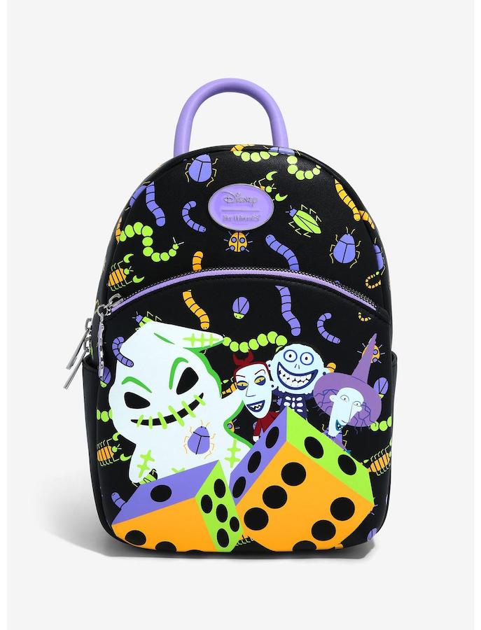 Countdown to Halloween with 13 new ‘Tim Burton’s The Nightmare Before Christmas' Products  Disney Tim Burton 's The Nightmare Before Christmas Oogie Boogie Dice Mini Backpack from Her Universe.