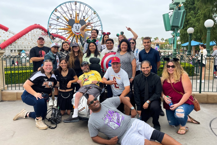 Disneyland Resort Transportation & Parking cast members with Chris Parker