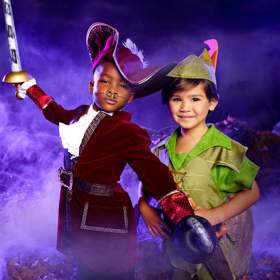 Captain Hook and Peter Pan costumes