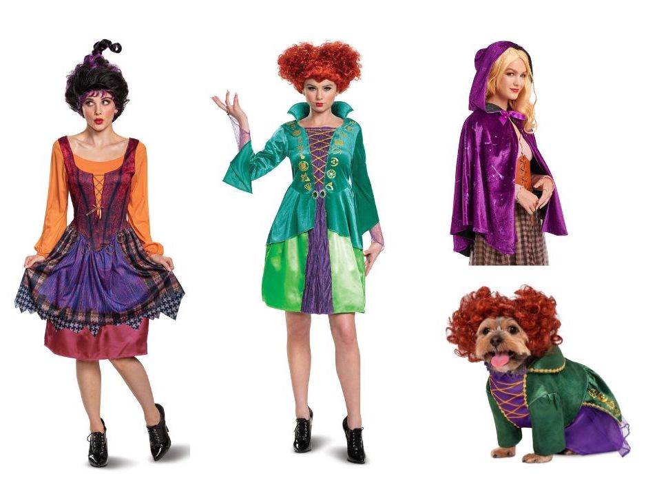 Sanderson Sister costumes and wigs