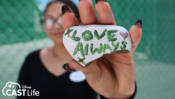 Disney Cast Life - "Love Always" - Disneyland Resort cast members decorate rocks for Blake Bernstein Memorial Rock Garden in Borrego Park in Lake Forest, CA