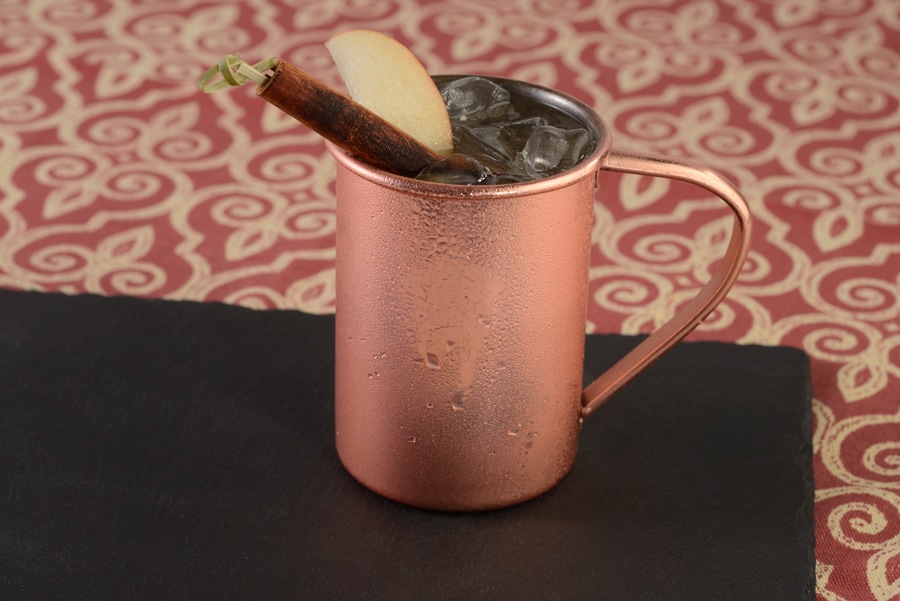 Photo of Spiced Manzana Mule which is Ketel One Vodka, house-made apple cinnamon syrup, apple cider, and ginger beer 