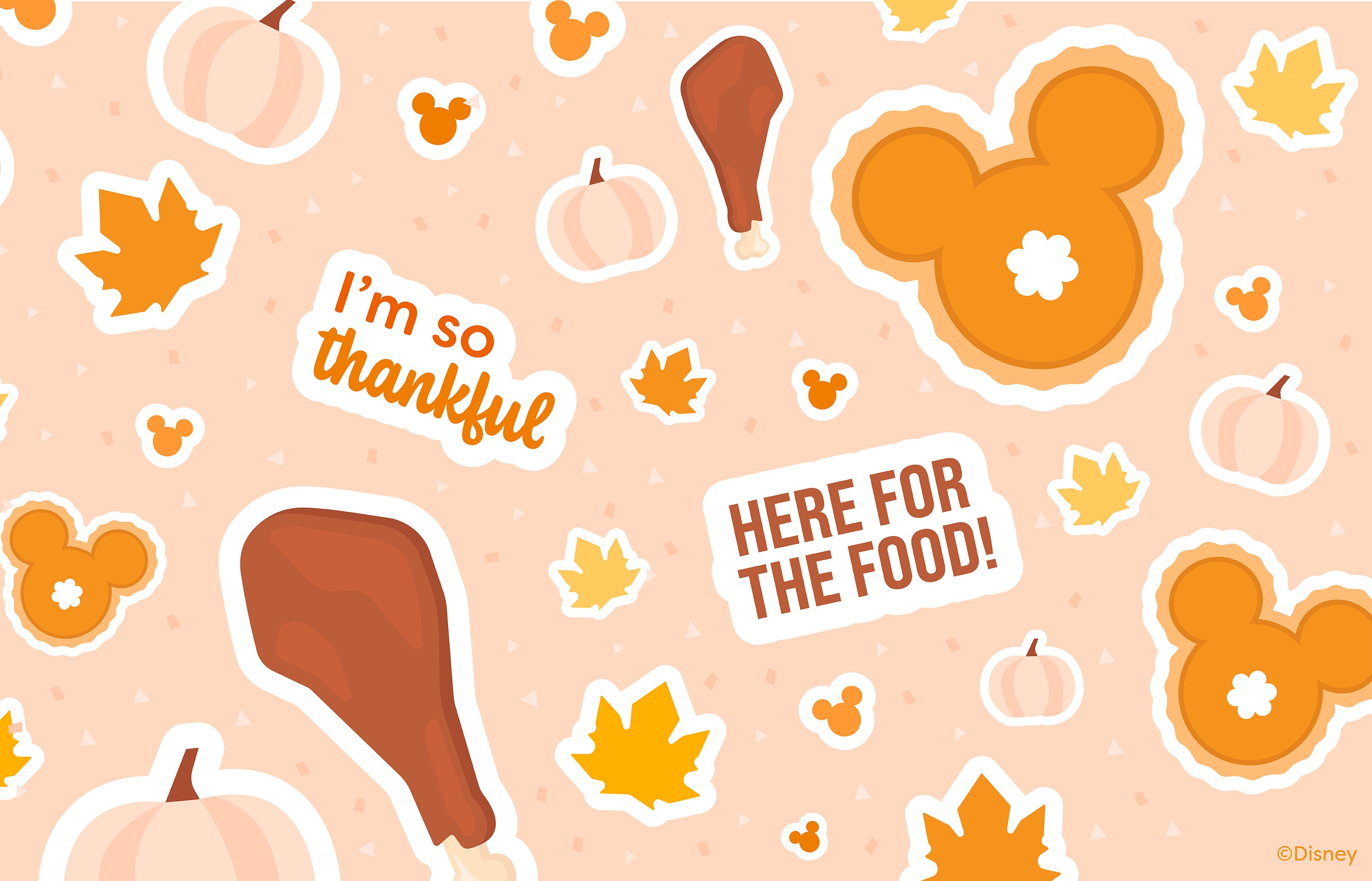 New Disney Thanksgiving Wallpapers, Backgrounds, Instagram Stickers |  Disney Parks Blog