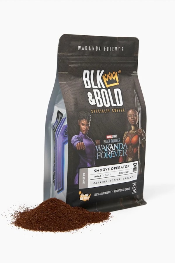 new blends inspired by “Black Panther: Wakanda Forever” from BLK & Bold Speciatly Coffee