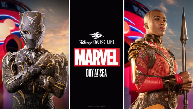 Black Panther Shuri and Okoye Okoye Character from Black Panther Coming to Disney Cruise Line’s Marvel Day at Sea
