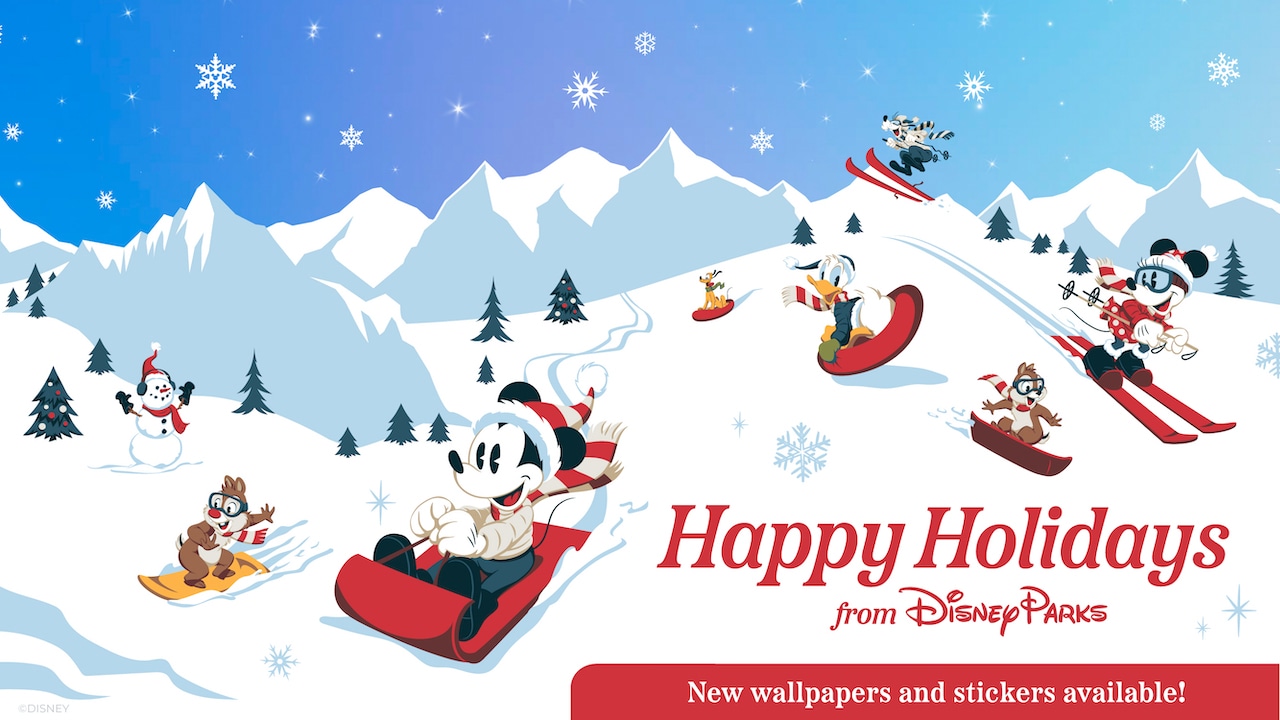New Disney Holiday Wallpapers and More to Spread Digital Cheer | Disney  Parks Blog