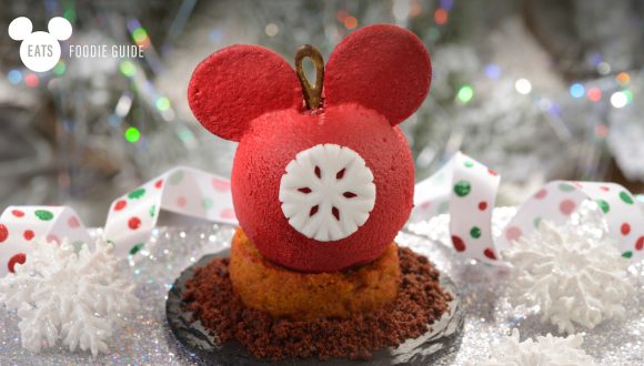 Mickey Mousse Ornament Treat at Main Street Bakery during Mickey's Very Merry Christmas Party