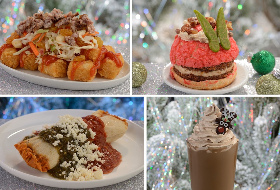 Disney Announces Christmas Treats for Mickey's Very Merry Christmas Party! The DIS  The Friar 's Nook collage of food at Mickey's Very Merry Christmas Party