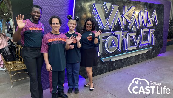 Disney Cast Life - Disneyland Resort Ambassadors surprise cast members Lorelei and Walker with a 'Black Panther: Wakanda Forever' celebration
