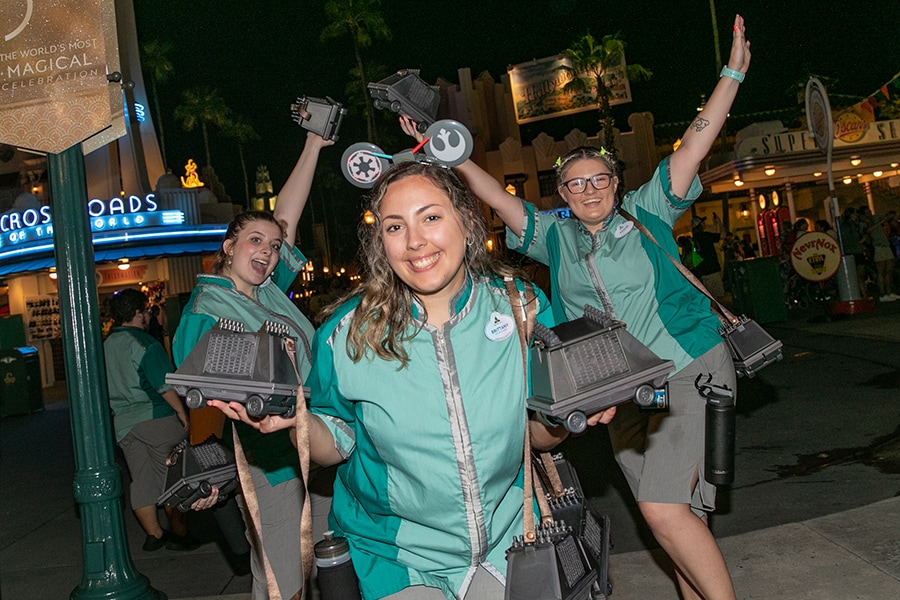 EARidescent Evenings cast members with popcorn buckets