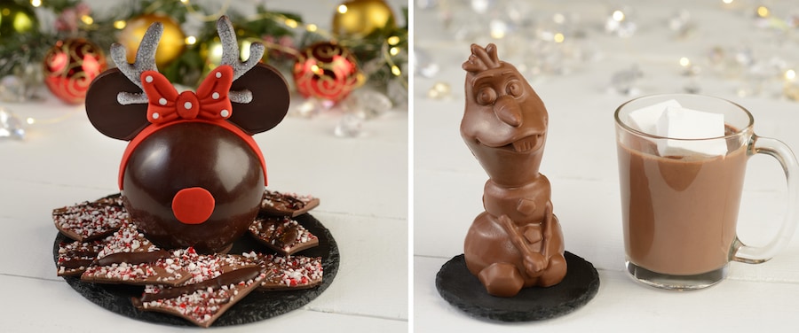 Minnie Mouse Reindeer Piñata and Olaf Hot Cocoa Surprise from The Ganachery Disney Springs