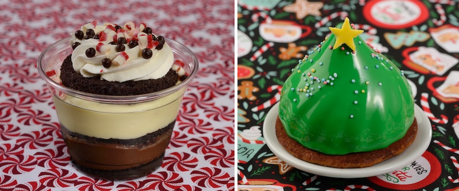 Peppermint Trifle and Merry Mickey Cupcake from Disney's Yacht Club Resort