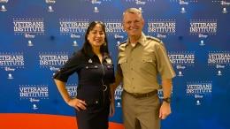 Lily Mendoza and veteran