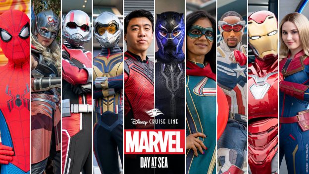 Super Heroes and Villains assemble for Marvel Day at Sea in 2023