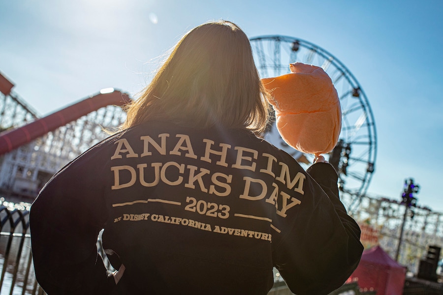 Anaheim Ducks Day Returns to California Adventure Park  Anaheim Ducks Day spirit jersey 
