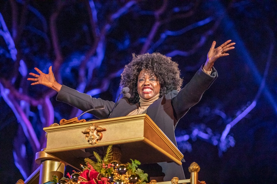 Viola Davis narrates the Candlelight Ceremony and Processional at Disneyland Park