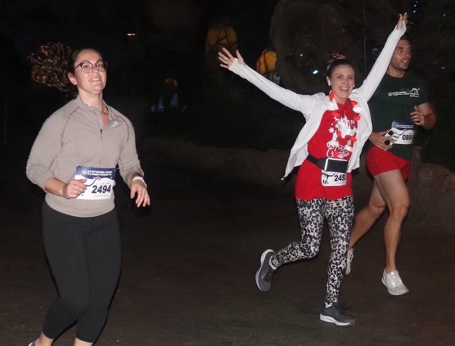 Cast members during a Be Well Holiday 5K at Walt Disney World