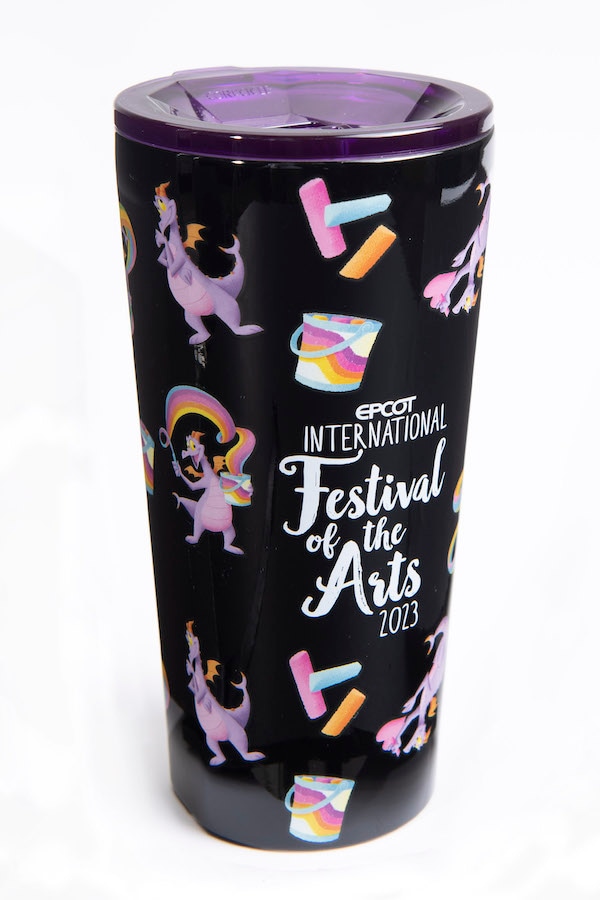 First Look at EPCOT International Festival of Arts Merchandise Featuring Figment!  Figment CORKCICLE Tumbler 