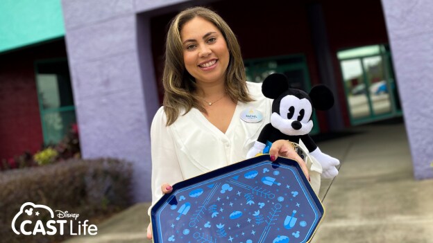 Rachel Bristol with Disney’s Hanukkah merchandise