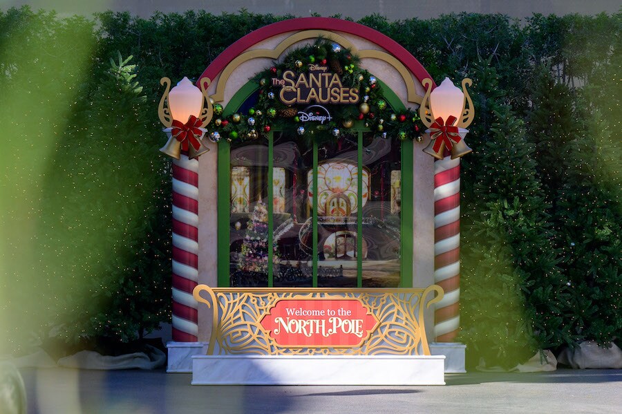 Decor inspired by the Disney+ Original series “The Santa Clauses” in the Downtown Disney District
