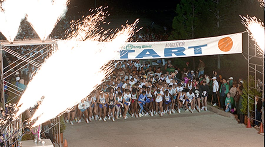 The very first Walt Disney World Marathon in January 1994