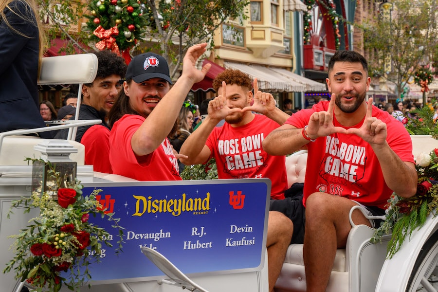 Utah and Penn State Celebrated at Disneyland Resort Ahead of the 2023 Rose Bowl Game
