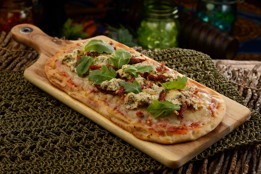 Marinated Sun-dried Tomato and Herbed Ricotta Flatbread from The Mara