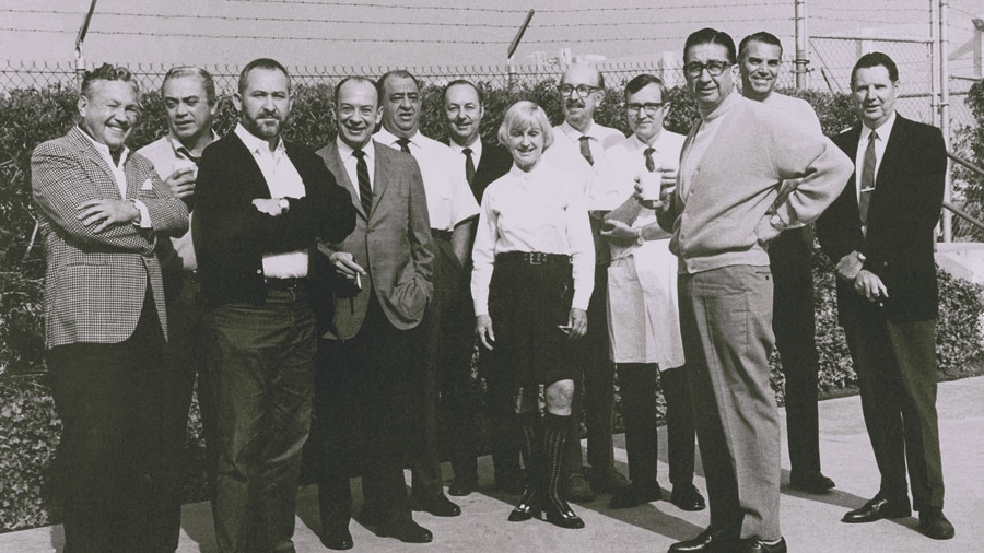 Original WED Enterprises Imagineers gathered for group photo