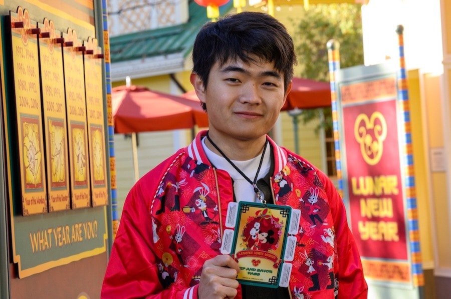 Actor Ben Wang visits Disneyland Resort to celebrate Lunar New Year at Disney California Adventure park