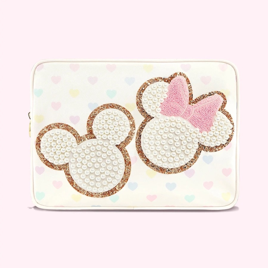 Mickey & Minnie Pastel Hearts Large Pouch
