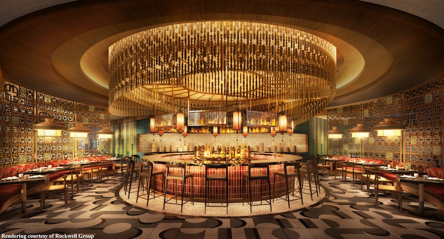 Concept art for the Din Tai Fung restaurant coming to Downtown Disney District
