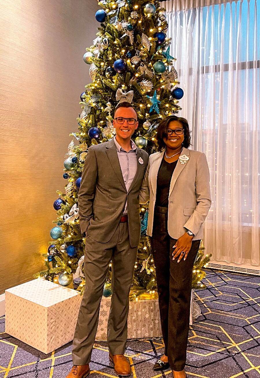 Christopher with Disney Institute’s Senior Facilitator Marjorie Colas